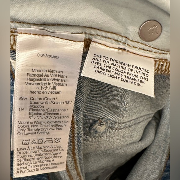 NWT Madewell 90’s Straight Leg Jean 32 - Picture 12 of 13